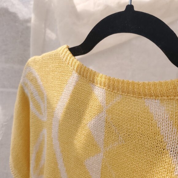 Yellow Knit Wing Top - Picture 7 of 8